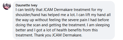 pain relief facebook comment